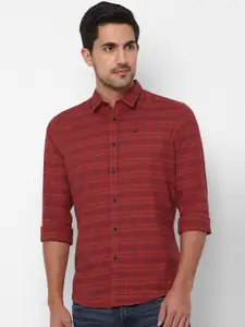Allen Solly Sport Men Red Checked Casual Shirt