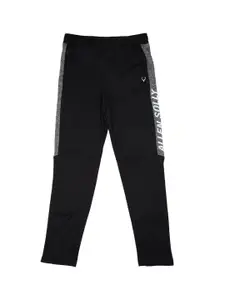 Allen Solly Junior Kids Boys Black Graphic Printed Track Pants