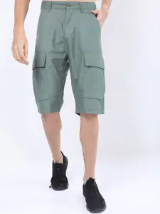 KETCH Men Green Cargo Shorts