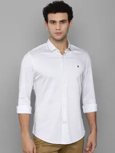 Louis Philippe Sport Men White Slim Fit Printed Casual Shirt