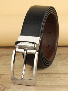 URBAN ALFAMI Men Black PU Formal Belt