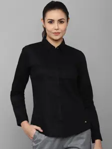Allen Solly Woman Women Black Casual Shirt