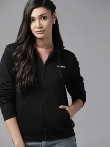Roadster Women Black Hooded Sweatshirt
