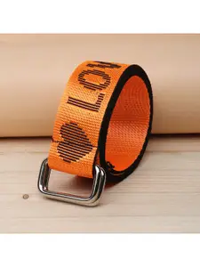 ZORO Men Orange Printed Belt