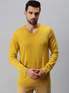 98 Degree North Men Mustard Yellow Pullover sweater