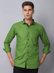 Majestic Man Men Green Slim Fit Casual Shirt