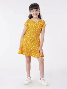 Ed-a-Mamma Yellow Floral Dress