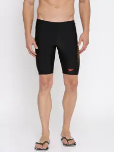 Speedo Men Black Printed Swim Shorts 804512B457