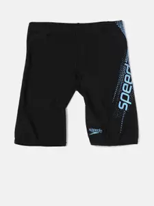 Speedo Boys Black Printed Swim Shorts 809531A764
