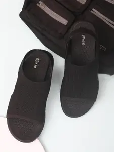 El Paso Women Black Comfort Sandals