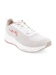 Campus Men White Mesh Running Marking Lace up Sport Shoes