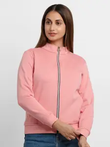 Status Quo Women Pink Sweatshirt
