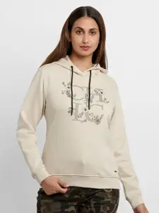 Status Quo Women Beige Printed Sweatshirt