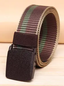 ZORO Men Black Textured Belt