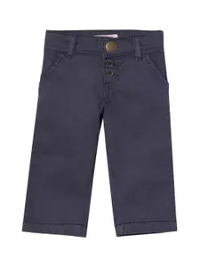 UNDER FOURTEEN ONLY Boys Grey Slim Fit Chinos Trousers