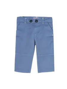 UNDER FOURTEEN ONLY Boys Blue Slim Fit Chinos Trousers