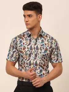 JAINISH Men Multicolored Classic Floral Printed Formal Shirt