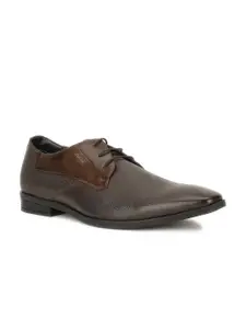Bata Men Brown Solid Formal Derbys Shoe