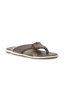 Bata Men Brown & White Comfort Sandals