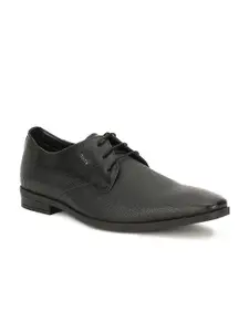 Bata Men Black Solid Formal Derbys Shoe