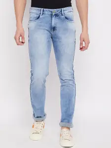 Duke Men Blue Slim Fit Heavy Fade Stretchable Jeans