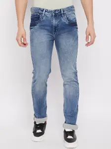 Duke Men Blue Slim Fit Heavy Fade Stretchable Jeans