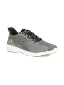 Power Men Grey Textile Running Non-Marking Shoes