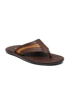 birgos Men Tan Comfort Sandals