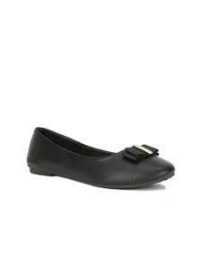 Bata Women Black Bows Flats