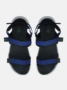 United Colors of Benetton Men Navy Blue Sports Sandals