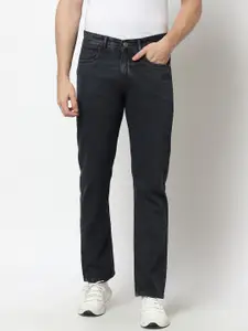 FEVER Men Black Non-Stretch Cotton Denim Regular Fit Jeans