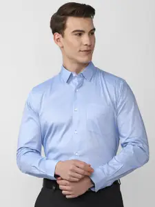 Peter England Men Blue Slim fit Formal Shirt