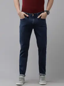 Jack & Jones Men Blue Ben Skinny Fit Low-Rise Stretchable Jeans