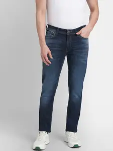 Jack & Jones Men Blue Ben Skinny Fit Low-Rise Light Fade Stretchable Jeans