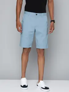 Indian Terrain Men Blue Chino Pure Cotton Shorts
