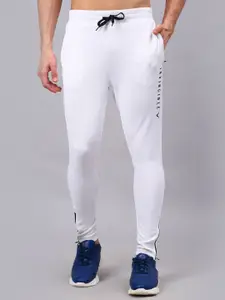 Invincible Men White Solid Track Pant