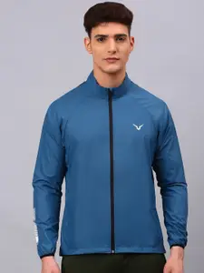 Invincible Men Teal Windcheater and Water Resistant Outdoor Sporty Jacket