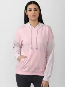 Van Heusen Woman Women Pink Cotton Hooded Sweatshirt