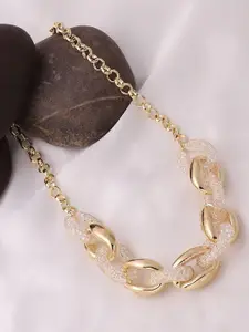 SOHI Gold-Toned Gold-Plated Necklace
