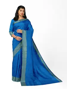 SAADHVI Blue Silk Cotton  Sungudi Saree