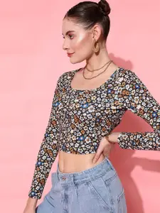 STREET 9 Multi-Coloured Floral Top