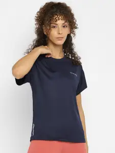 OFF LIMITS Women Blue Slim Fit T-shirt