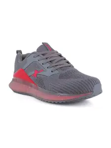 Sparx Men Grey Mesh Running Non-Marking Shoes