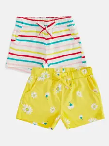 Pantaloons Junior Girls Multicoloured Printed Shorts