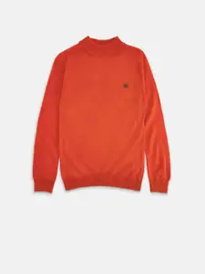 Pantaloons Junior Boys Orange Solid  Pullover