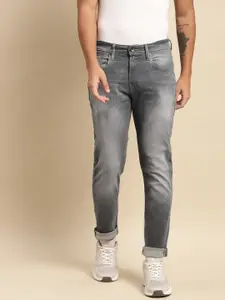 United Colors of Benetton Men Grey Slim Tapered Fit Stretchable Jeans