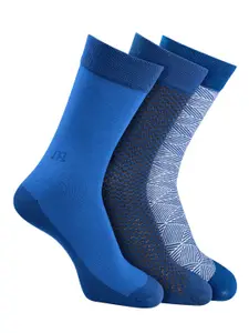 Man Arden Men Pack Of 3 Patterned Calf-Length Socks