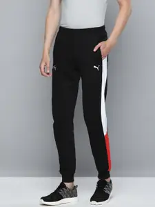 one8 x PUMA PUMAxONE8 Men Black Brand Logo Printed Joggers With Side Stripes