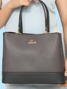 Lavie Tonal Myra Women Grey 3C Satchel Handbag