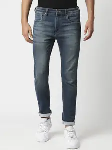 Pepe Jeans Men Blue Skinny Fit Clean Look Light Fade Stretchable Jeans